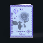 Cartão Português: Mamã do feliz aniversario!<br><div class="desc">Em postal varios tonelada de azul do em Portugues de Cartão, mãe da Dinamarca do aniversário de para o. uma rosa de COM. Personalize um mensagem do sua! Cartão português com um rosa nas máscaras do azul para o aniversário da mãe. Personalize sua mensagem! Fotografia por Maria Santos (Lusinhas faz...</div>