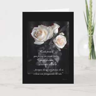 Cartão Português: Poema de Condolencias