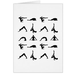 Cartão Poses da ioga
