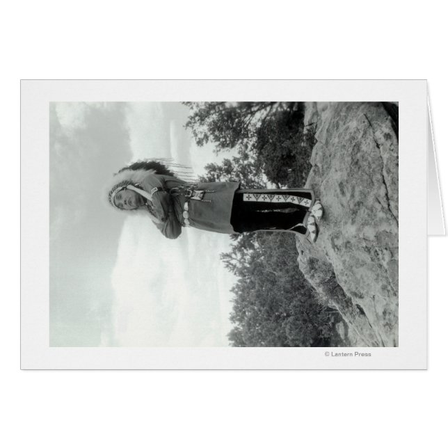 Cartão Posicionamento Tap-Tu-Ka, Famoso Tenor Indiano (Frente Horizontal)