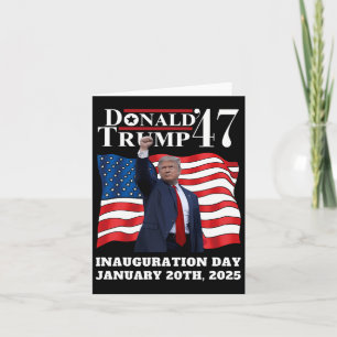 Cartão Posse de Donald Trump como Presidente 2025 Vitória