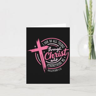 Cartão Posso Fazer Todas as Coisas Através de Cristo Cami
