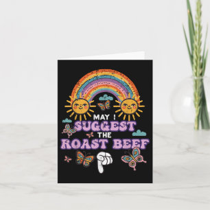 Cartão Posso Sugerir Que A Carne De Bovino É Engraçada E 