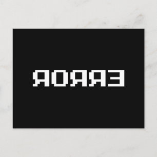 Cartão Postal Я OЯ Я Eixo   ERRO