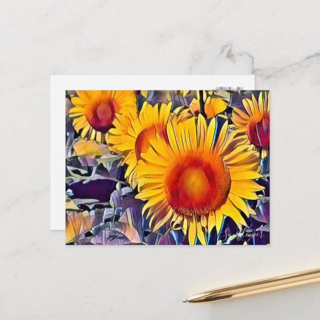 CARTÃO POSTAL ひ ま わ り (Frente/Verso In Situ)