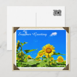 CARTÃO POSTAL ひ ま わ り