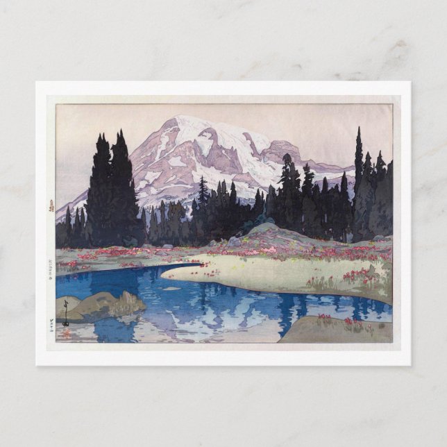 Cartão Postal レ, ニ ア, Monte Rainier, Hiroshi Yoshida, Corte de M (Frente)