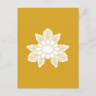 CARTÃO POSTAL 三 つ 葉 野 菊