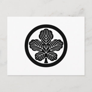 CARTÃO POSTAL 丸に梶の葉