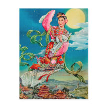 嫦娥 de Chang'e que voa à deusa chinesa da lua da