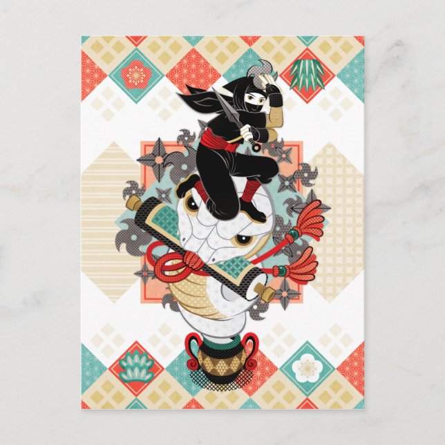 Cartão Postal 忍 者 蛇2019(リ メイ)/ Ninja e cobra 2019(remake) (Frente)