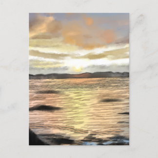CARTÃO POSTAL 朝焼けの海