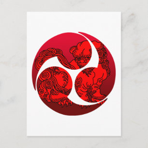 CARTÃO POSTAL 獅 巴 子