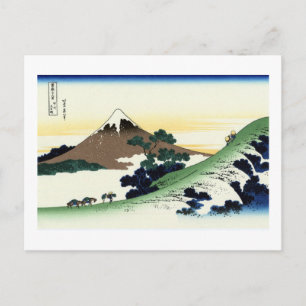 Cartão Postal 甲 州 犬 峠, 北 斎 Ver o Monte Fuji do Inume