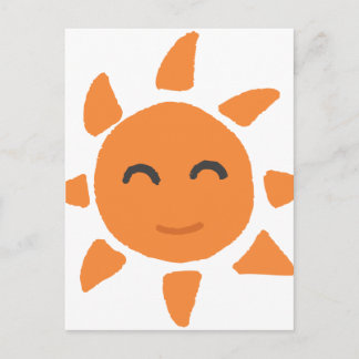 CARTÃO POSTAL 笑 顔 の 太 陽