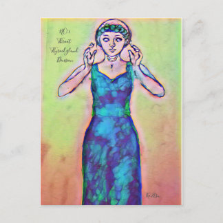 CARTÃO POSTAL 第5ャ ク ラ 喉 ・ 甲 状 腺