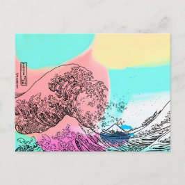 Cartão Postal 色_波_The Great Wave…color トートバッグ