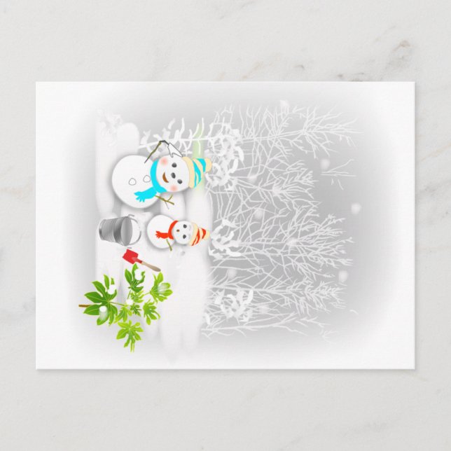 CARTÃO POSTAL 雪 だ る ま (Frente)