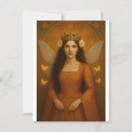Cartão Postal 002_A fairy princess in burnt orange.