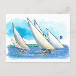 Cartão Postal (081) Raças de veleiros Dhow