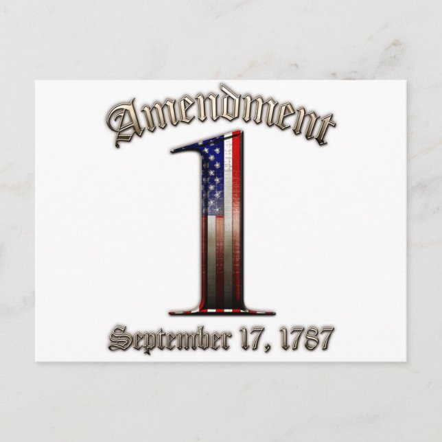 Cartão Postal 1ª Emenda (Frente)