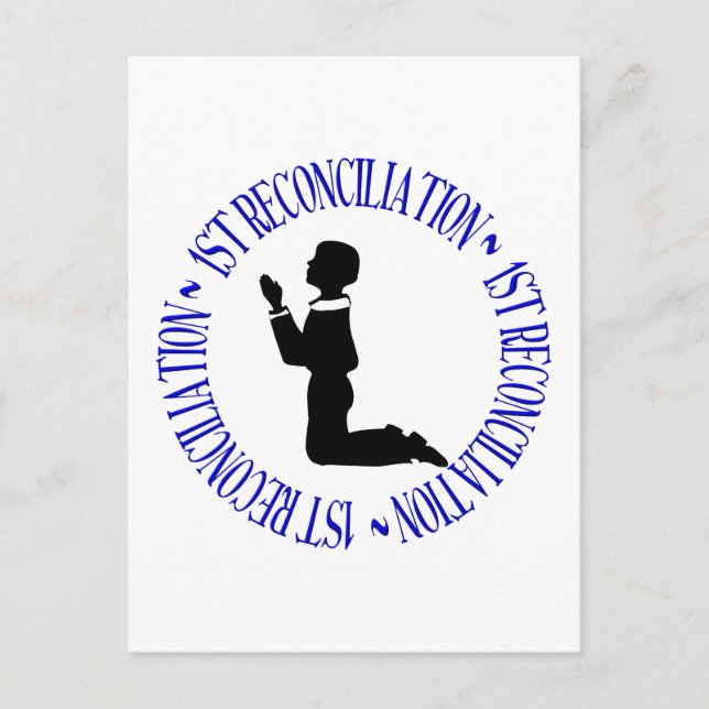 Cartão Postal 1ª Reconciliação - Confissão (Frente)