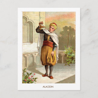 Cartão Postal 1001 Noites árabes: Aladdin