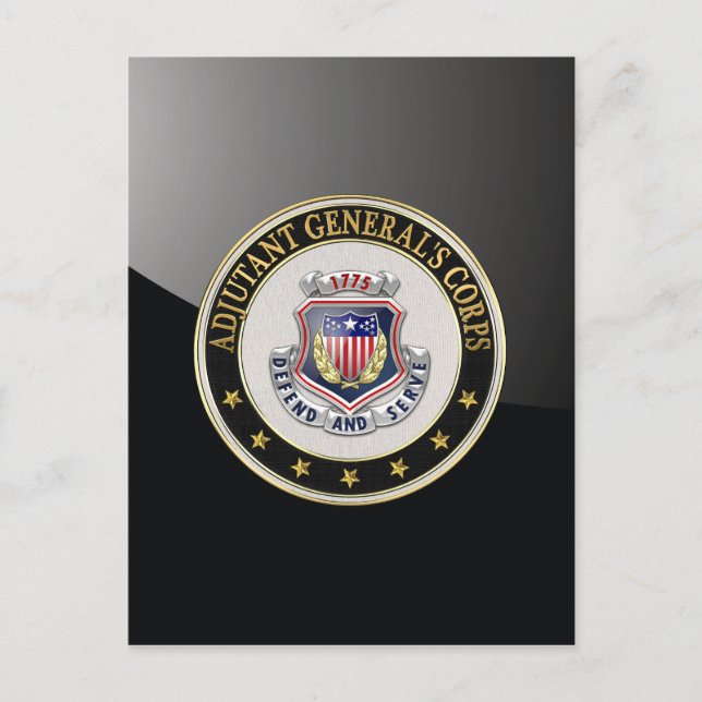 Cartão Postal [100] AG Corps - Insígnia Regimental [3D] (Frente)