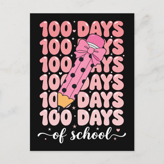 Cartão Postal 100 days of school celebration (Frente)
