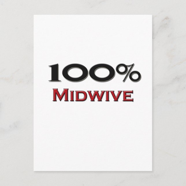 Cartão Postal 100% de Midwive (Frente)
