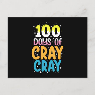 Cartão Postal 100 Dias de Cray Cray 100º Dia de Professora