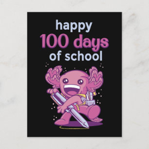 Cartão Postal 100 dias de escola