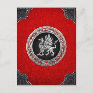 Cartão Postal [100] Griffin prateado sagrado