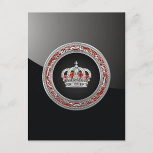 Cartão Postal [100] Princesa Rei-Rainha Coroa [Prata]