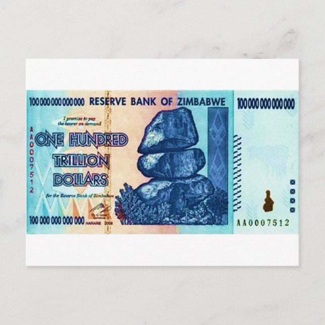 Cartão Postal 100 Trilhões de Motivos (Frente)