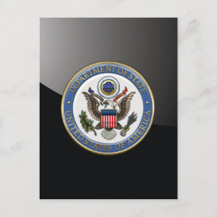 Cartão Postal [100] U.S. Department of State (DoS) Emblem [3D]