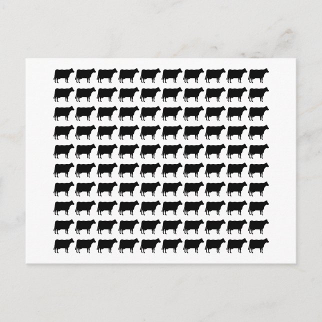 Cartão Postal 100 vacas (Frente)