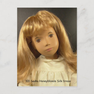 Cartão Postal 101 Vestido da Seda Sasha Honeyblonde Postkarte