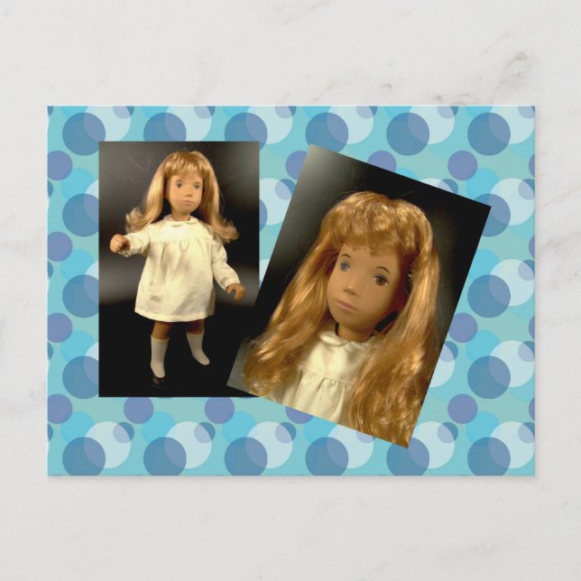 Cartão Postal 101 Vestido da Seda Sasha Postkarte (Frente)