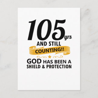 Cartão Postal 105 anos e ainda contando aniversário
