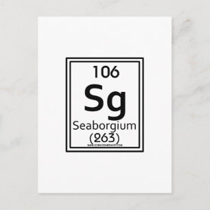Cartão Postal 106 Seaborgium
