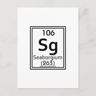 Cartão Postal 106 Seaborgium