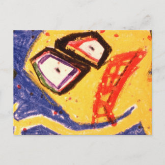 Cartão Postal 107 Dança de vidro pintado