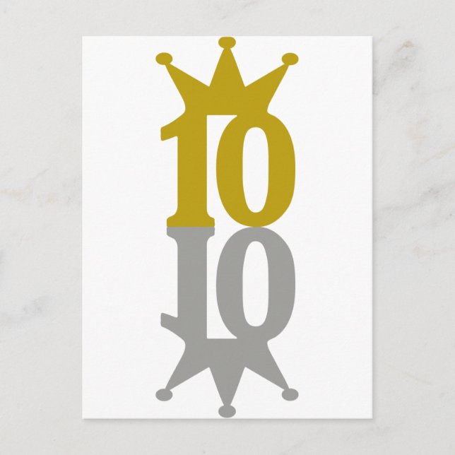 Cartão Postal 10-Coroa-Reflexão (Frente)
