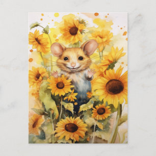 Cartão Postal 10 de 17 Jardim de Girassóis Ratozila