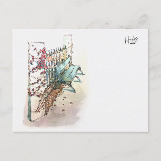 Cartão Postal 10: Um banco com veado