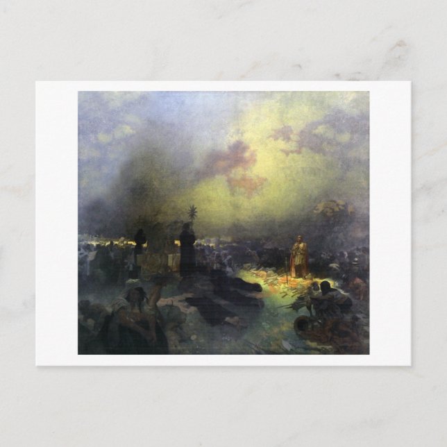 Cartão Postal #11 Após a Batalha de Vitkov Hill, Mucha (Frente)