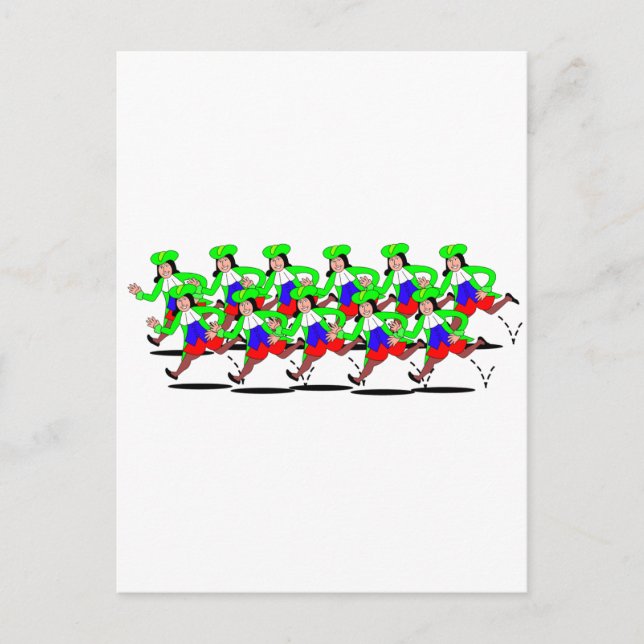 Cartão Postal 11 Lords Saltando (Frente)