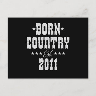 Cartão Postal 12 Birthday para o Country Western Music Lover
