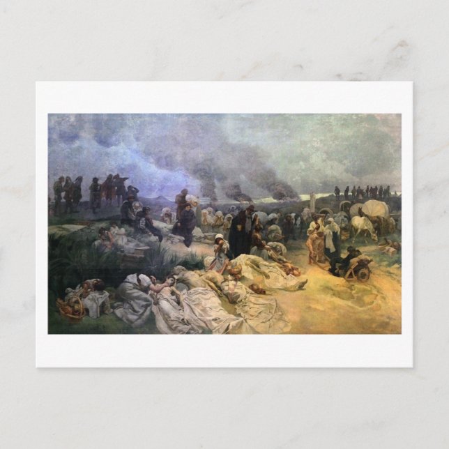 Cartão Postal #12 Petr Chelcicky em Vodnany, Mucha (Frente)